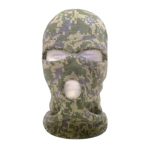 Masque de ski noir à trois trous avec broderie de crâne sportif, balaclavas BY BS 2026 - Product Image 2