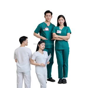 Top venta cómodo Hospital Médico uniformes enfermera estilos personalizar Scrub tops ropa de hospital-fabricantes FMF - Product Image 1