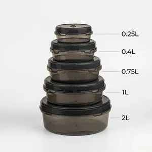 <b>Microwaveable</b> Airtight Durable NDURO Meal Pre Picnic Snack <b>Soup</b> Sauces Crisper Set Plastic Storage Bowls PP Food <b>Container</b> Snap - Product Image 5