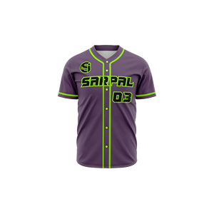 Camiseta de béisbol personalizada con logo, de manga corta, cuello en V, estilo boxy, para hombre, estilo hip hop, informal, deportiva. - Product Image 1