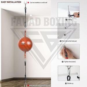 Durable Roof To Ceiling <b>Boxing</b> Speed <b>Ball</b> Reflex Training Equipment for Professional Use Leather Punching <b>Ball</b> - Product Image 6