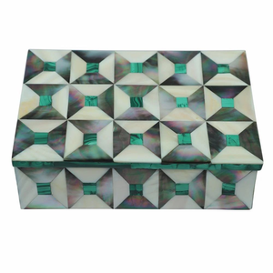 Cajas de Almacenamiento de Joyería Modernas Hechas a Mano con Incrustaciones de Hueso de Lujo y Patrones Tradicionales para Exhibición en Boutiques - Product Image 5