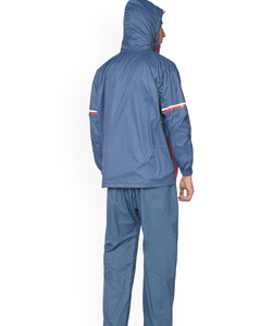 New RTS Custom Logo Men's Nylon <b>Wind</b> <b>Breaker</b> Contrast Panel With Pant Set For Summer Breathable Set Highstreet Zipper Jacket - Product Image 2