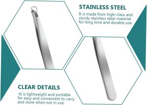 Pinzas para Recortar el Vello de la Nariz, Pinzas para Cejas de Acero Inoxidable con Punta Puntiaguda, Diseño Moderno y Duradero para la Rutina de Cuidado Facial - Product Image 6
