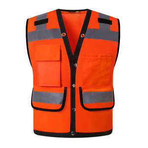Gilet de sécurité de haute qualité fabriqué au Pakistan, logo personnalisé, haute visibilité, en vente en ligne - Product Image 1