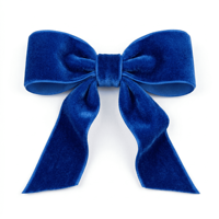 Ruban en velours bleu royal simple face de 15 mm, polyester, vente en gros, emballage de cadeaux de luxe, nœuds, décoration de vêtements, rouleau de 50 yards, personnalisable