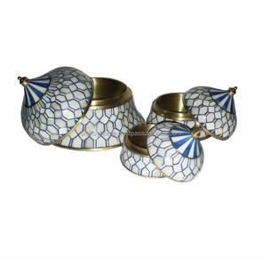 Boîte de rangement pour bijoux en résine française, mère de perles et d'os, boîte à incrustation, pour les fabricants de bijoux, emballage de boîte de rangement - Product Image 1