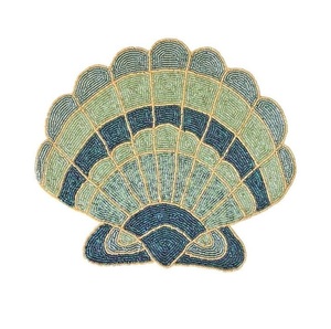 Stylish Luxury Seed Beads Beaded Embroidery Table Mats Custom Pattern Seed Beads Embroidery Coffee Coaster Set - Product Image 5