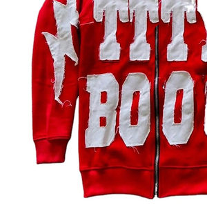 New Custom Men's Plain Hoodie <b>Thick</b> Cotton Zip Up Distressed Oversize Hoodies Breathable Quick Dry Low MOQ Men's Hoodies - Product Image 2
