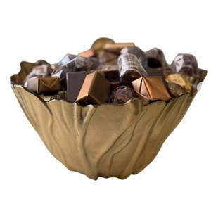 Bol décoratif élégant en cuivre de la plus haute qualité, pour chocolats et desserts, idéal pour les célébrations ou événements, en promotion - Product Image 1