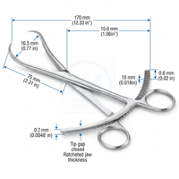 Pinces chirurgicales orthopédiques Al Mida Healthcare AMHC-Orhto-08 en acier inoxydable, manuelles, certifiées CE, instrument de chirurgie générale