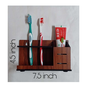 Custom Made Wood toothbrush <b>holder</b> rack <b>Toothpaste</b> storage Elegant bathroom supplies at Wholesale - Product Image 1
