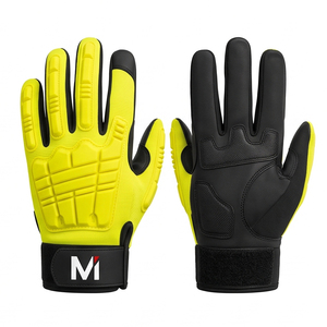 Durable Synthetic Leather Mechanic Work <b>Gloves</b> Shockproof TPR Knuckle Protective Automotive Assembly Anti-Slip General Purpose - Product Image 3