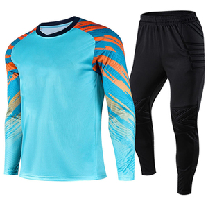 ชุดยูนิฟอร์มผู้รักษาประตูแบบมีแผ่นรองรับแรงกระแทกที่ได้รับความนิยมสูงสุด เสื้อแขนยาวและกางเกงขายาวระดับข้อเท้า สำหรับทุกเพศ - Product Image 1