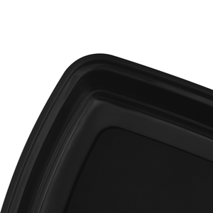Recipiente Rectangular de Plástico para Alimentos con Tapa, Apto para Microondas, Libre de BPA, Compartimento Único, Diseño Simple y Portátil, 28oz - Product Image 3