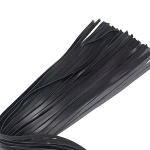 แส้แส้หนังแท้ที่มีหกล้มยาวและฐานที่จับเสริม - Product Image 2