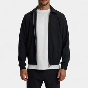 Ensemble de survêtement pour homme avec veste légère à col zippé et pantalon fuselé, 2 pièces, vêtements de sport décontractés, vente en gros - Product Image 5