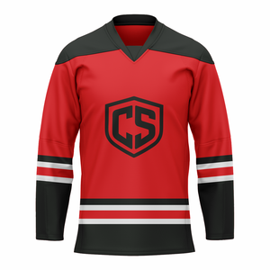 Maillot de hockey sur glace respirant en twill brodé pour usage professionnel, maillot de hockey sur glace imprimé numériquement fabriqué au Pakistan - Product Image 1
