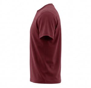 T-shirt pour homme Ziq International 100% coton, logo brodé sur le devant, manches courtes, col rond, coupe ample confortable, couleur unie, décontracté - Product Image 6