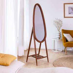 Miroir sur pied Vandana Ultra Zenova en bois de manguier - Product Image 2
