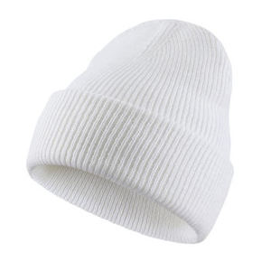 Gorro de punto personalizado con bordado, dobladillo acanalado, al por mayor, gorro de invierno, gorro liso de acrílico, gorro cálido para exteriores, gorro unisex de punto. - Product Image 3