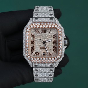 Reloj SHREYA DIAM en Oferta, de Lujo, con Cuarzo, Acero Inoxidable, Cristal Acrílico, Caja Cuadrada, Esfera Hardlex, Cronógrafo de Moda, Resistente al Agua 10m - Product Image 1