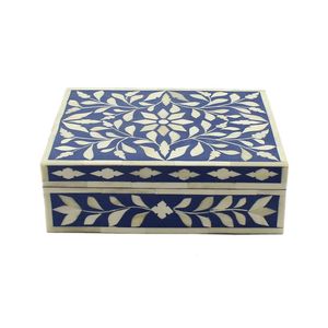 Caja Decorativa Artesanal con Incrustaciones de Hueso, Diseño Intrincado, Organizador de Joyas, Elegante Adorno para el Hogar - Product Image 2
