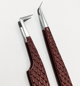 Juego de Pinzas para Extensión de Pestañas Profesionales HARRAR GROUP COMPANIES, de Acero Inoxidable Marrón, Punta Lisa, 13 cm, Duraderas y Reutilizables, 2 Piezas - Product Image 6