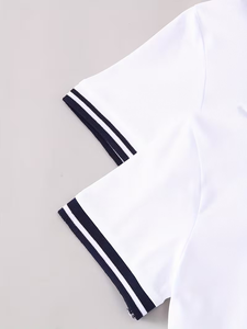 Adults' Jersey Short Sleeve Polo Uniform 100% Cotton High School Summer Casual Wear Sports Parties School Event Bangladesh - Product Image 5