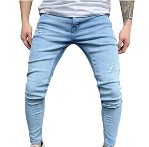 Jean décontracté pour homme, coupe droite, haute qualité, respirant, éco-responsable, en modal/coton, avec détails boutonnés, pour l'hiver et l'automne, directement de l'usine - Product Image 4