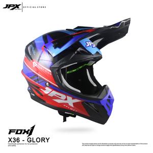El casco JPX Fox1 Motif X 36 Supermoto Cross ofrece una protección superior y un estilo audaz para la mejor experiencia de motocross. - Product Image 3