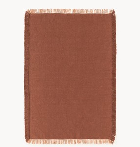 Alfombra de Lana Hecha a Mano |   Alfombra de Color Sólido de Estilo Escandinavo Anudada a Mano |   Lavable, delgado, de 0.2-0.4 pulgadas. Alfombra de pelo medio para - Product Image 3