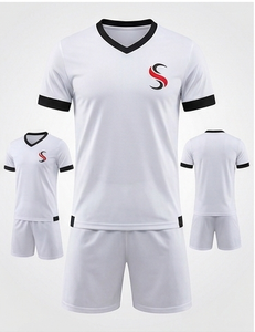 Ensemble de maillots de football unisexes pour adultes SI Custom, respirants, à manches courtes, de haute qualité, écologiques, anti-UV, séchage rapide, 100% coton - Product Image 1