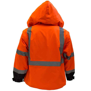 Sweat-shirts de travail verts haute visibilité, sweat-shirt de sécurité, veste en polaire chaude avec fermeture éclair, vêtements de travail pour la construction routière, sweat-shirts de sécurité - Product Image 2