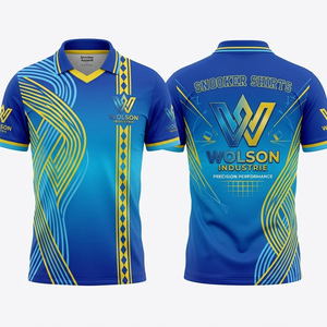 Lightweight Cross Snooker <b>Half</b> Sleeve Jersey Durable Comfortable Performance Wear for Professional and Amateur Players. - Product Image 1