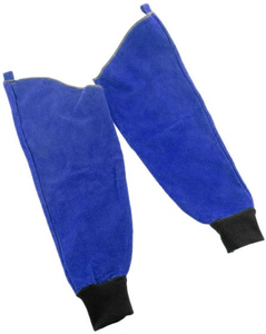 Manchons de soudage en cuir croûte de vachette JNM SAFETY, résistants à la chaleur, pour la construction et la protection industrielle des bras – Vente en gros à prix réduit - Product Image 4