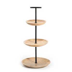 Stainless Steel Cake Stand Rotating Tiered <b>Dessert</b> Display Cupcake Holder Elegant Wedding Birthday Party Serving Tray - Product Image 2