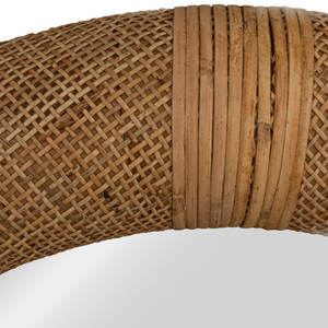 Espejo de pared redondo de ratán - Product Image 5