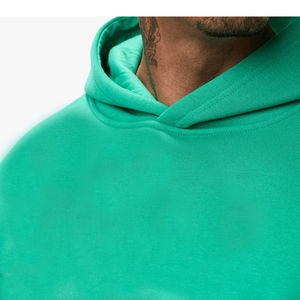 Sweat à capuche pour homme en molleton mélangé coton, coupe décontractée, col montant, demi-zip, poche kangourou, style streetwear urbain et mode décontractée - Product Image 6