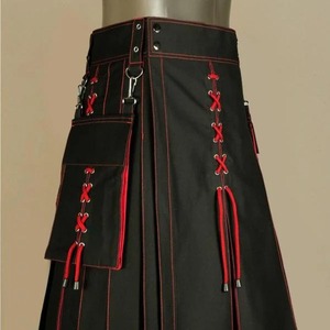 Kilt Utilitario Tartán Híbrido - Múltiples Tartanes Disponibles, Uniforme de Banda de Pipes, Kilt de Tela de Lana Hecho a Mano con Diseño Tartán - Product Image 5
