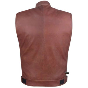 Gilet en cuir pour homme, nouveau style, léger, personnalisé, meilleur gilet en cuir pour vendeurs, vêtement de mode, respirant, pour l'hiver - Product Image 5