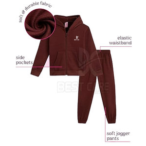 Chándal con cremallera de diseño nuevo al por mayor, personaliza tu propio estilo urbano, chándal con cremallera para niños de alta calidad al por mayor - Product Image 2
