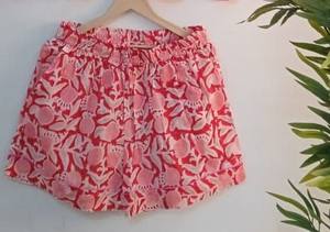 Conjunto de pijamas familiares 100% algodón estampado a mano |   Ropa de dormir a juego para adultos y niños |   Ropa de dormir de manga corta con botones - Product Image 2