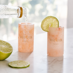 Juego de Vasos de Sal Rosa del Himalaya Whisper Salt |   Vaso de Tequila de Sal Natural Ecológico de Diseño Moderno |   Hecho a Mano - Product Image 3