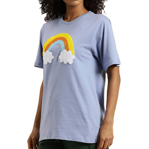 Camiseta Formal de Algodón 100% para Mujer, Diseño Personalizado de Alta Calidad, con Logotipo Bordado, Transpirable y Ecológica para el Verano - Product Image 1