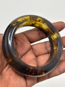 Pulseras de Resina Acrílica y Lucite Hechas a Mano con Efecto de Caparazón de Tortuga Natural y Acabado Brillante para Mujer, Venta al Por Mayor - Product Image 2