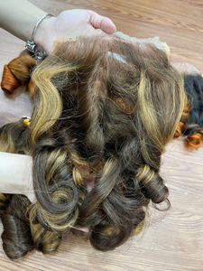 BEST QUALITY!!! Steam Bouncy <b>Curly</b> Lace Closure <b>Hair</b> Extensions Available in Many Colors 100% Raw Vietnamese Human <b>Hair</b> - Product Image 2