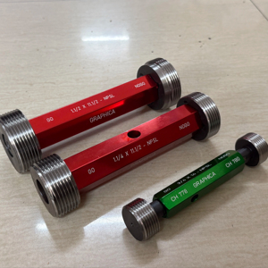 <b>Thread</b> <b>Gauges</b> NH/NPSM/NPSF/NPSL Plug <b>Gauge</b> Set GO NOGO 1/2", 3/4", 1", 1-1/4", 1-1/4"X11.5, 2"X11.5, 2-1/2"X 8 OEM ODM OBM - Product Image 1