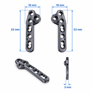 Plaque de blocage TPLO 2,0 mm, implant orthopédique vétérinaire manuel pour ostéotomie de nivellement du plateau tibial, système approuvé CE - Product Image 6
