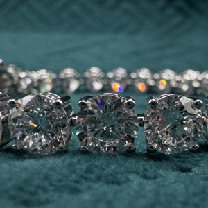 Pulsera de Diamantes Redondos Cultivados en Laboratorio de 27.08 CT, Certificada por IGI, Oro Sólido de 14K, Joyería Fina de Lujo para Mujer, Aniversario - Product Image 3